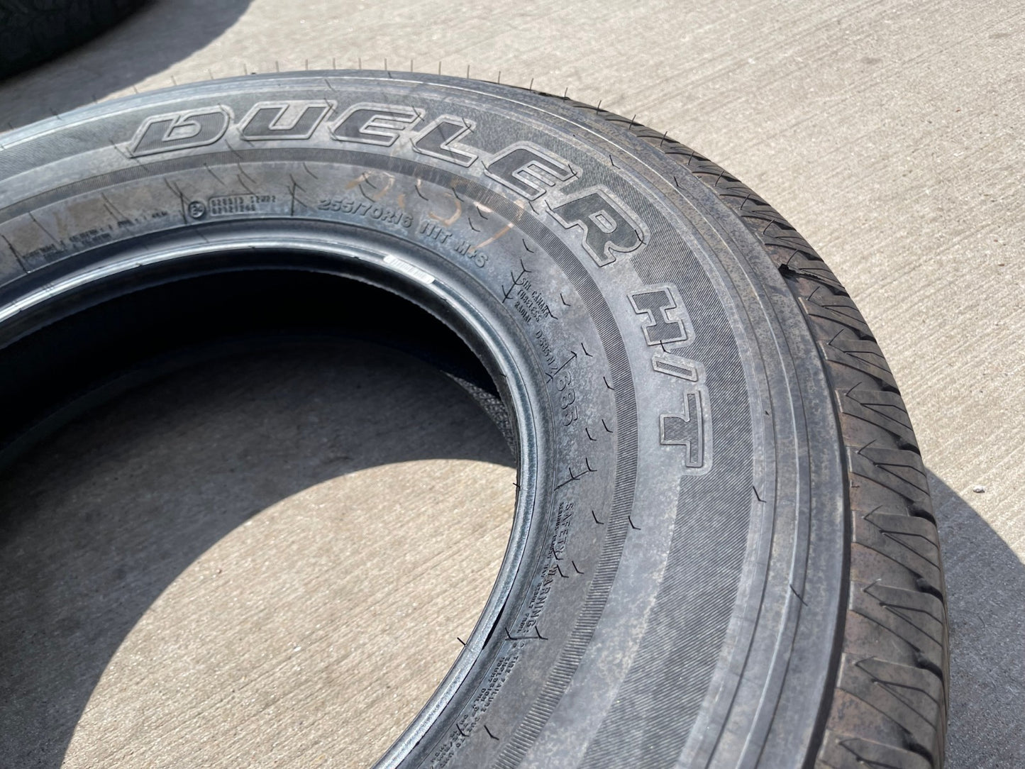 (5) 255/70/16 Bridgestone Dueler H/T tires Jeep Wrangler Bronco Colorado NEW