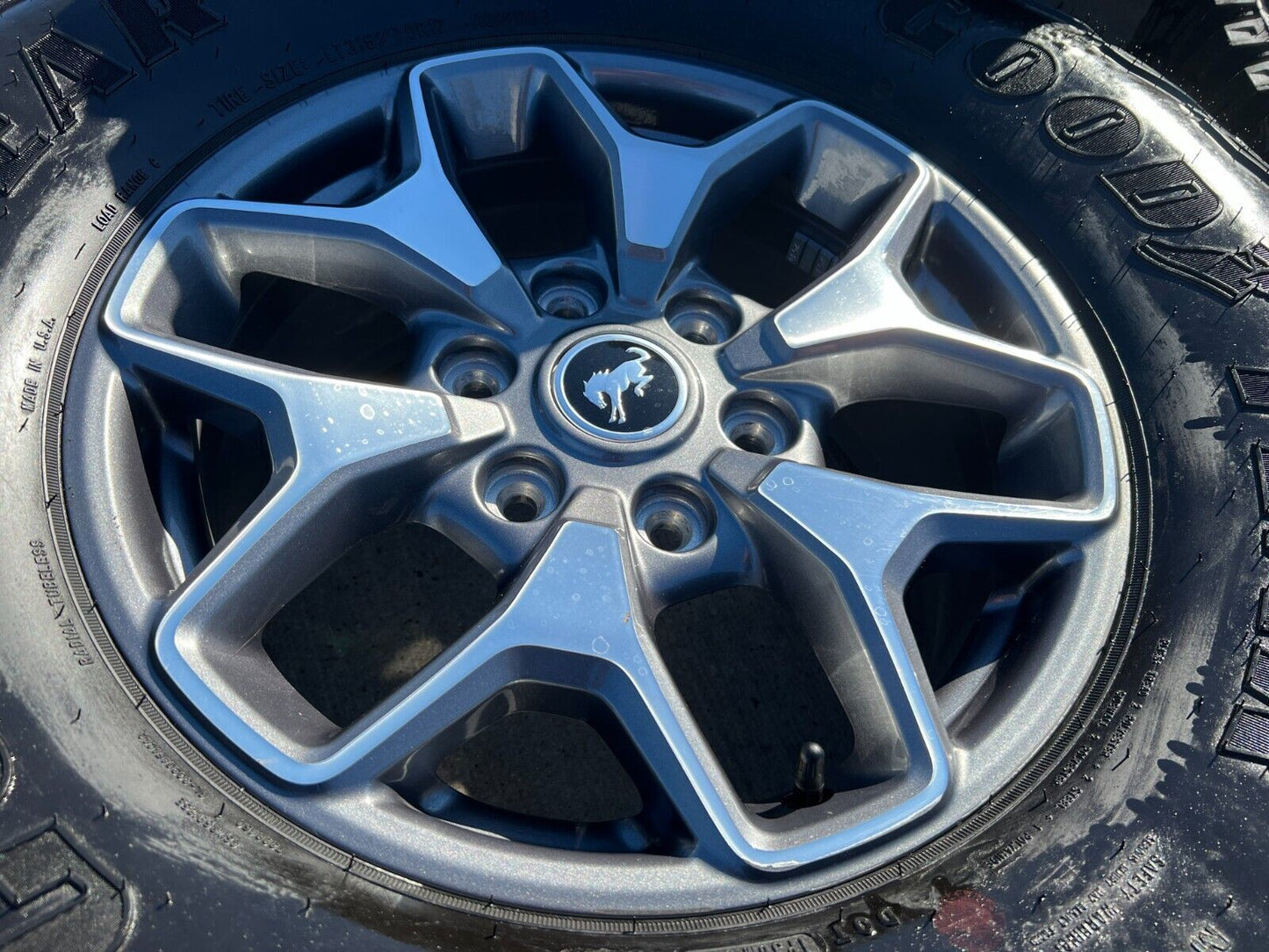 17" Ford Bronco Badlands wheels rims 95229 10387 Ranger 35" tires 2023 2024 2025