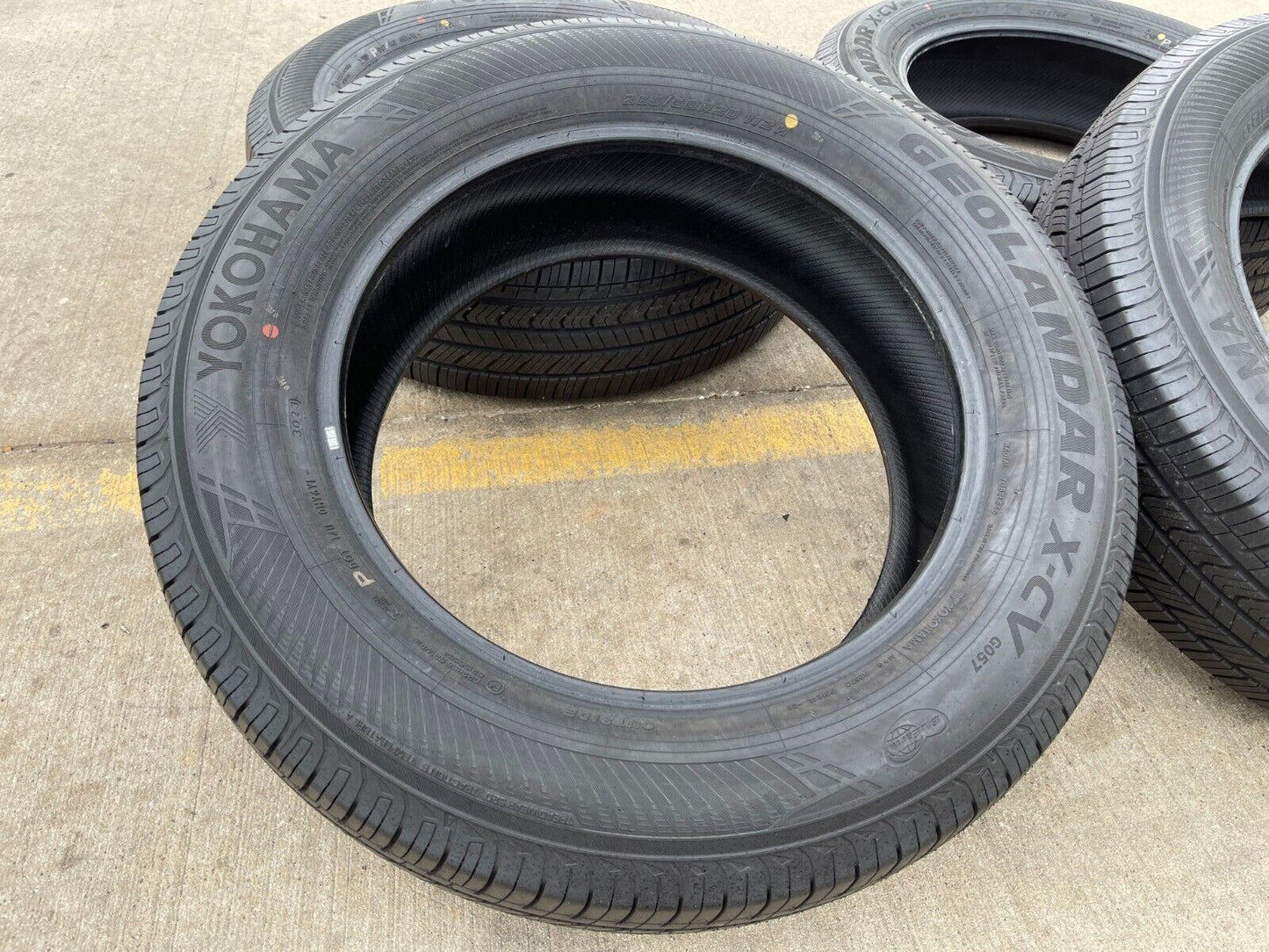 (4) 265/60/20 Yokohama Geolander X-CV tires NEW Sierra Tundra Silverado