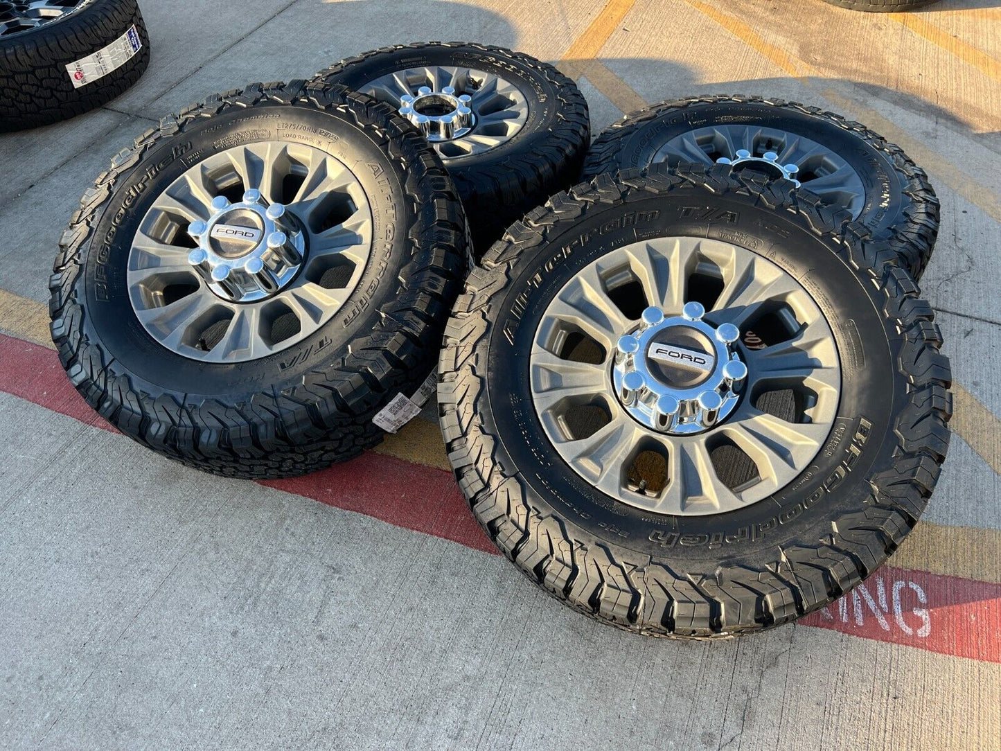18" Ford F-250 F-350 OEM TREMOR gray rims wheels 10097 tires 2024 2025 NEW BFG