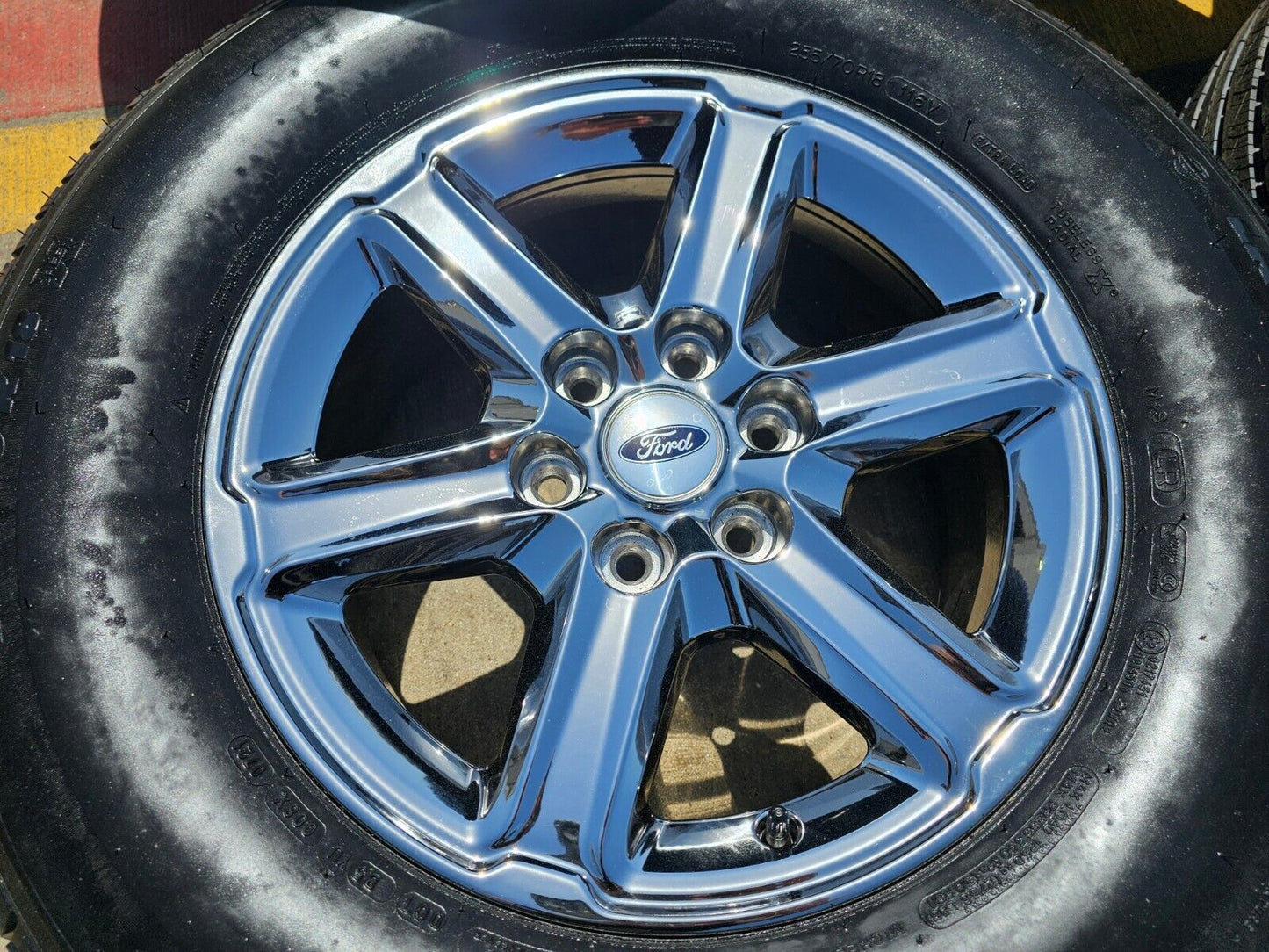 18" Ford F-150 Expedition OEM chrome rims wheels tires MICEHLIN 2024 2025 NEW
