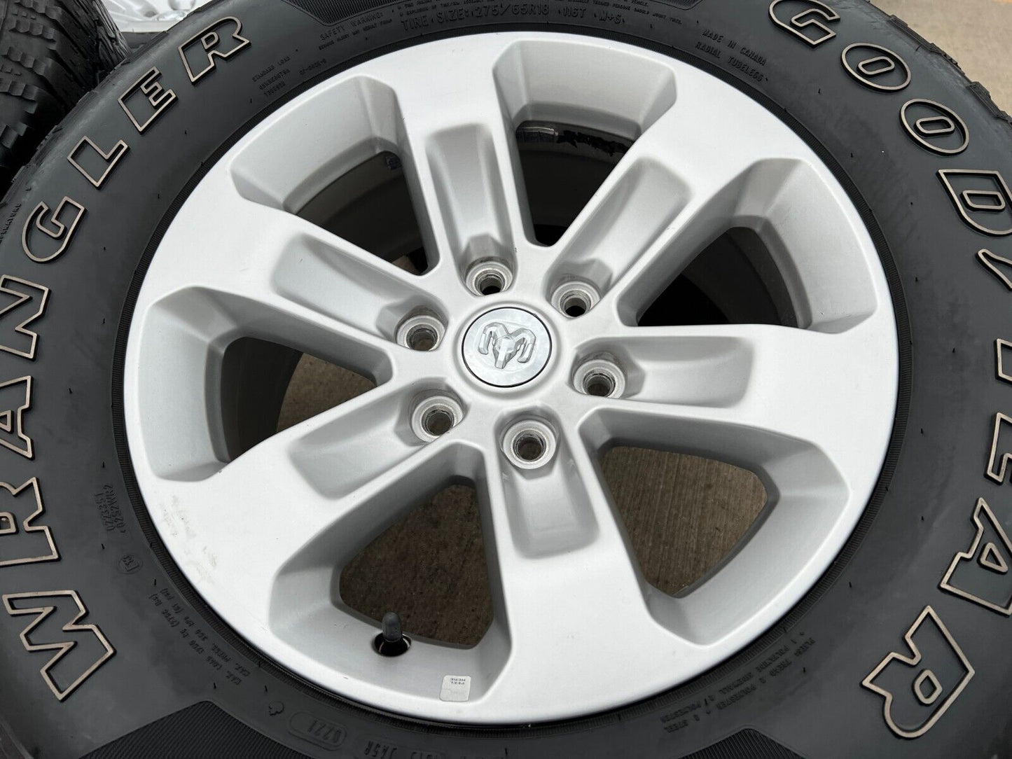 18" Dodge Ram 1500 OEM wheels rims 6x5.5 2672 tires 2019 2020 2021 2022 2023