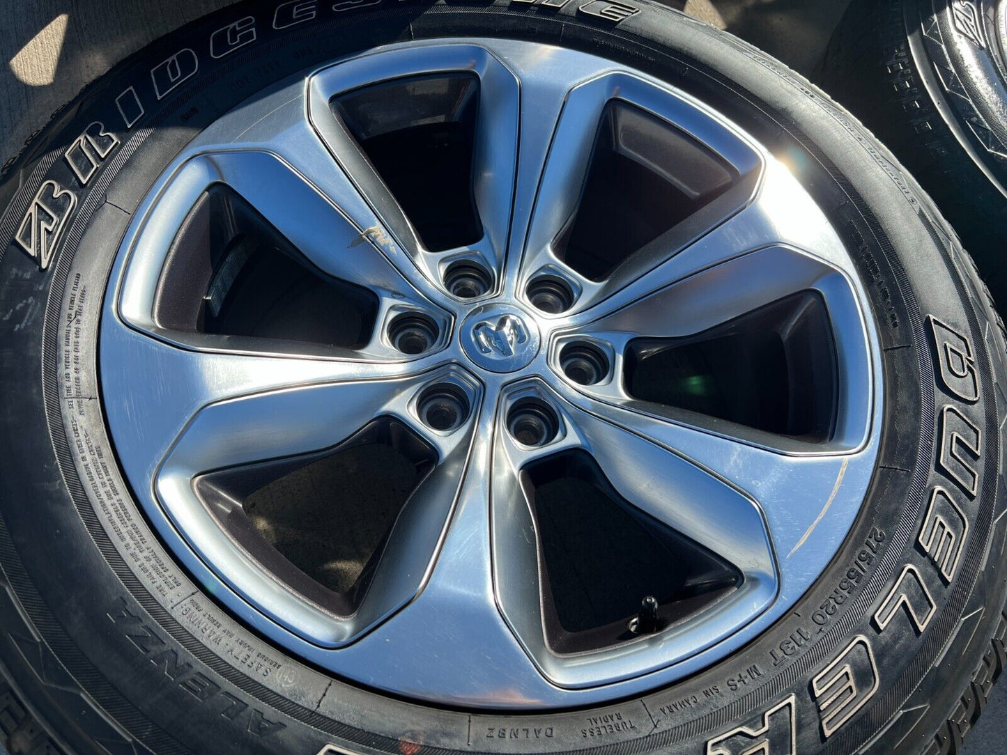 20" Dodge Ram 1500 OEM Laramie wheels rims 2681 tires 2021 2022 2023 2024