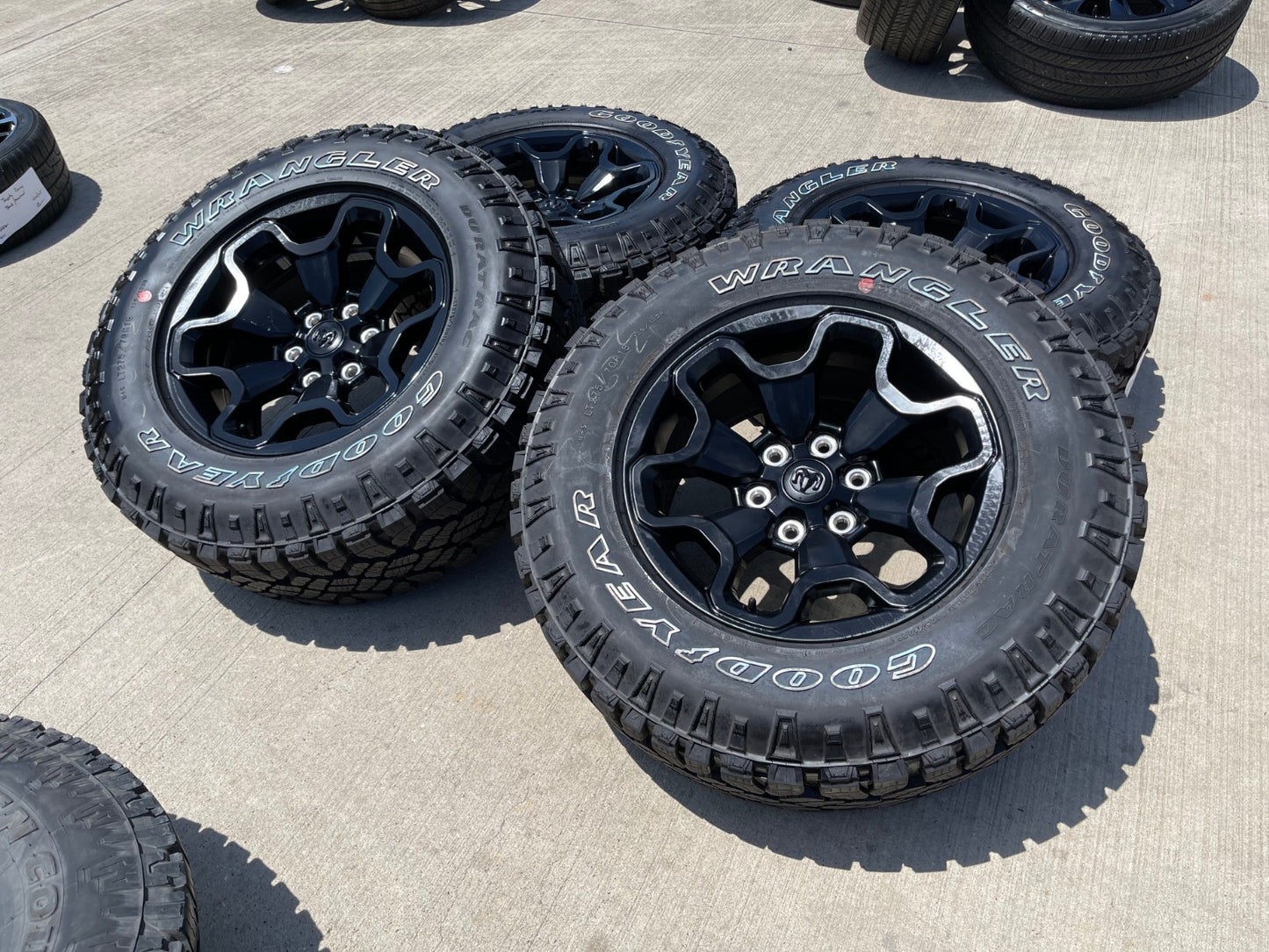 18" Dodge Ram 1500 TRX RHO Black OEM 66002 wheels rims DURATRAC 33" NEW