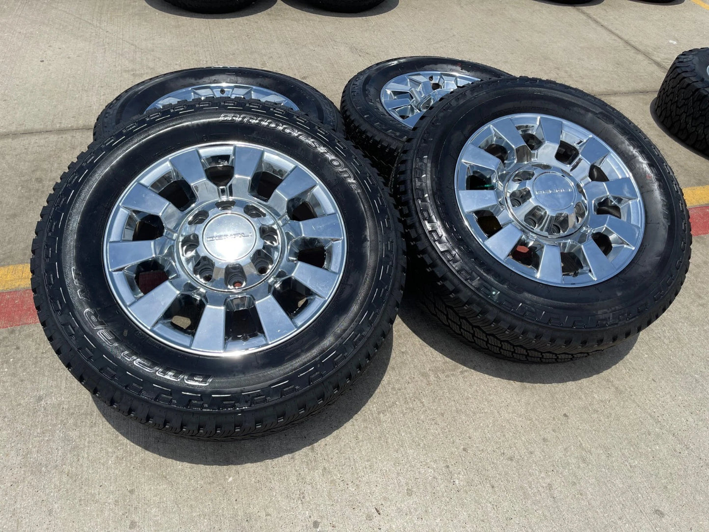 20" GMC Sierra 2500 3500 DENALI OEM 5704 wheels rims tires BRIDGESTONE