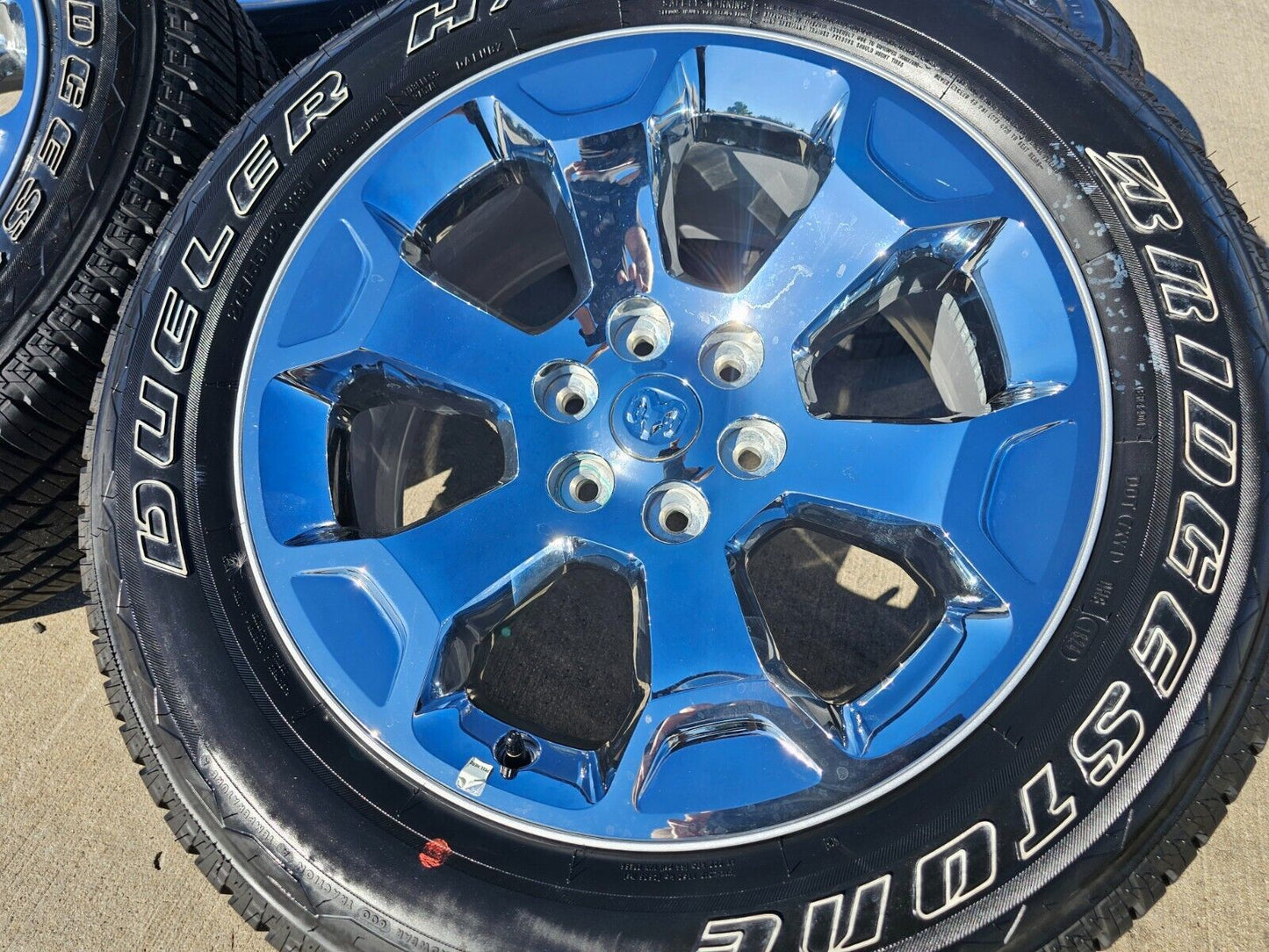 20" Dodge Ram 1500 OEM Laramie CHROME 2680 wheels rims tires 2021 2022 2023 2024