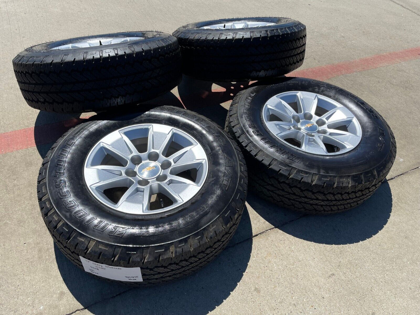 17" Chevy Silverado OEM wheels rims tires 5908 GMC Sierra Yukon 2024 2025 NEW AT