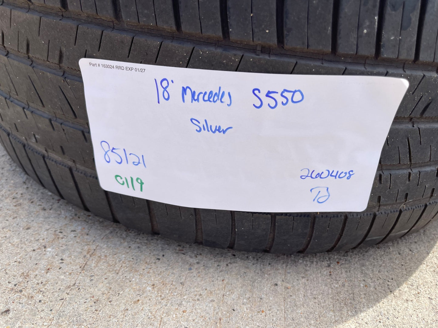 18" Mercedes OEM 85121 wheels rims tires S C E CLASS