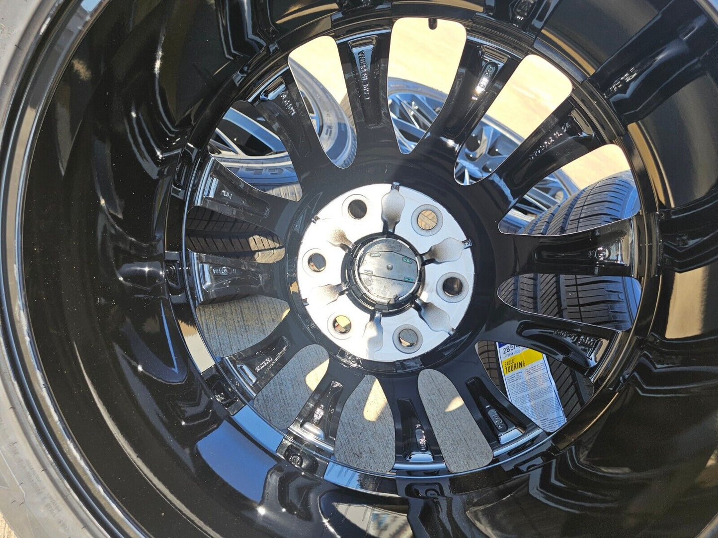 22" Cadillac Escalade black OEM 4804 wheels rims Chevy GMC tires NEW