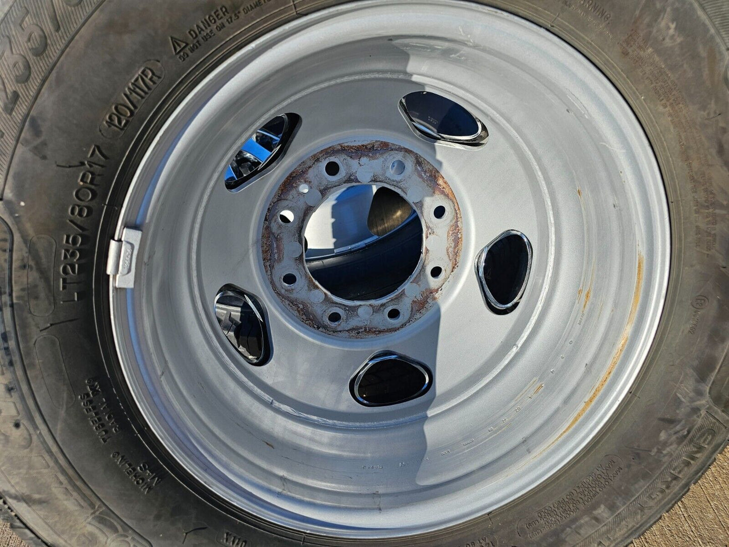 17" Chevy Silverado GMC Sierra 3500 Dually simulator rims wheels OEM 8094 tires