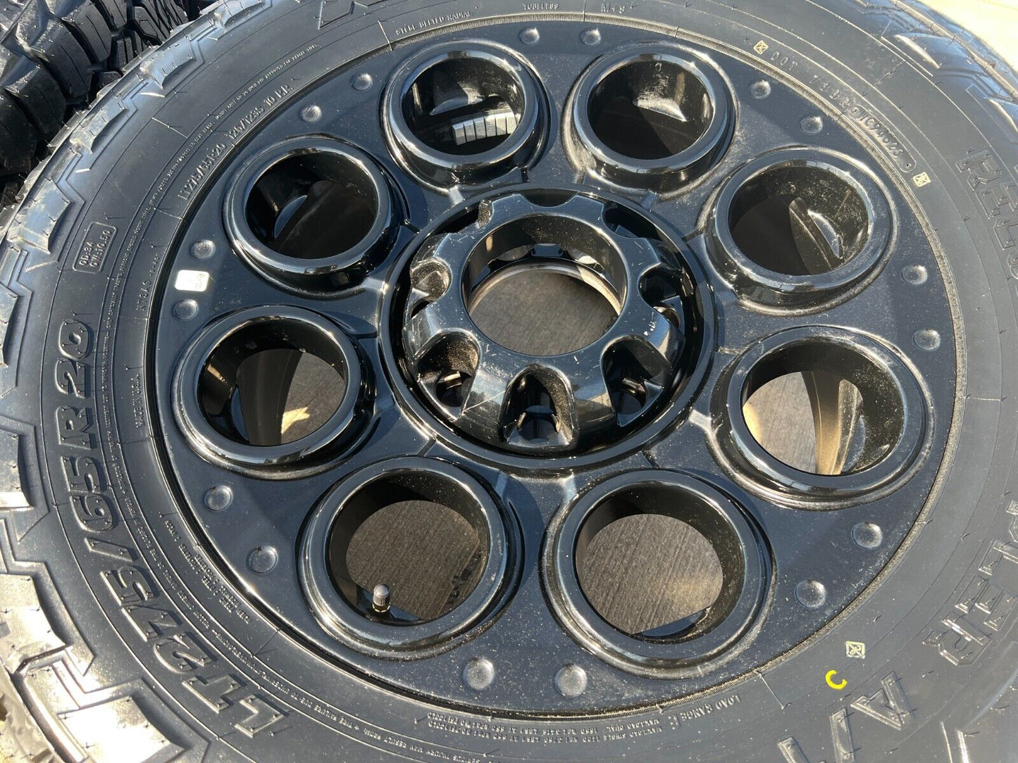 20" Ford F-250 F-350 OEM black TREMOR wheels rims 10299 A/T tires 2024 2025 NEW