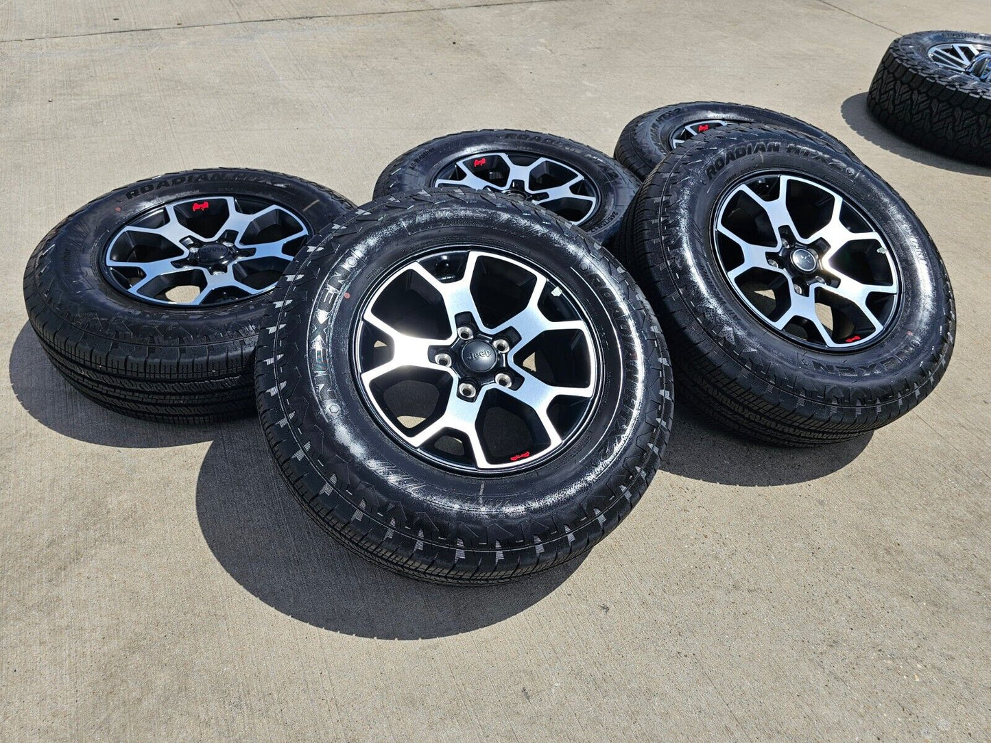17" Jeep Wrangler Rubicon OEM 9218 wheels rims Gladiator NEXEN NEW