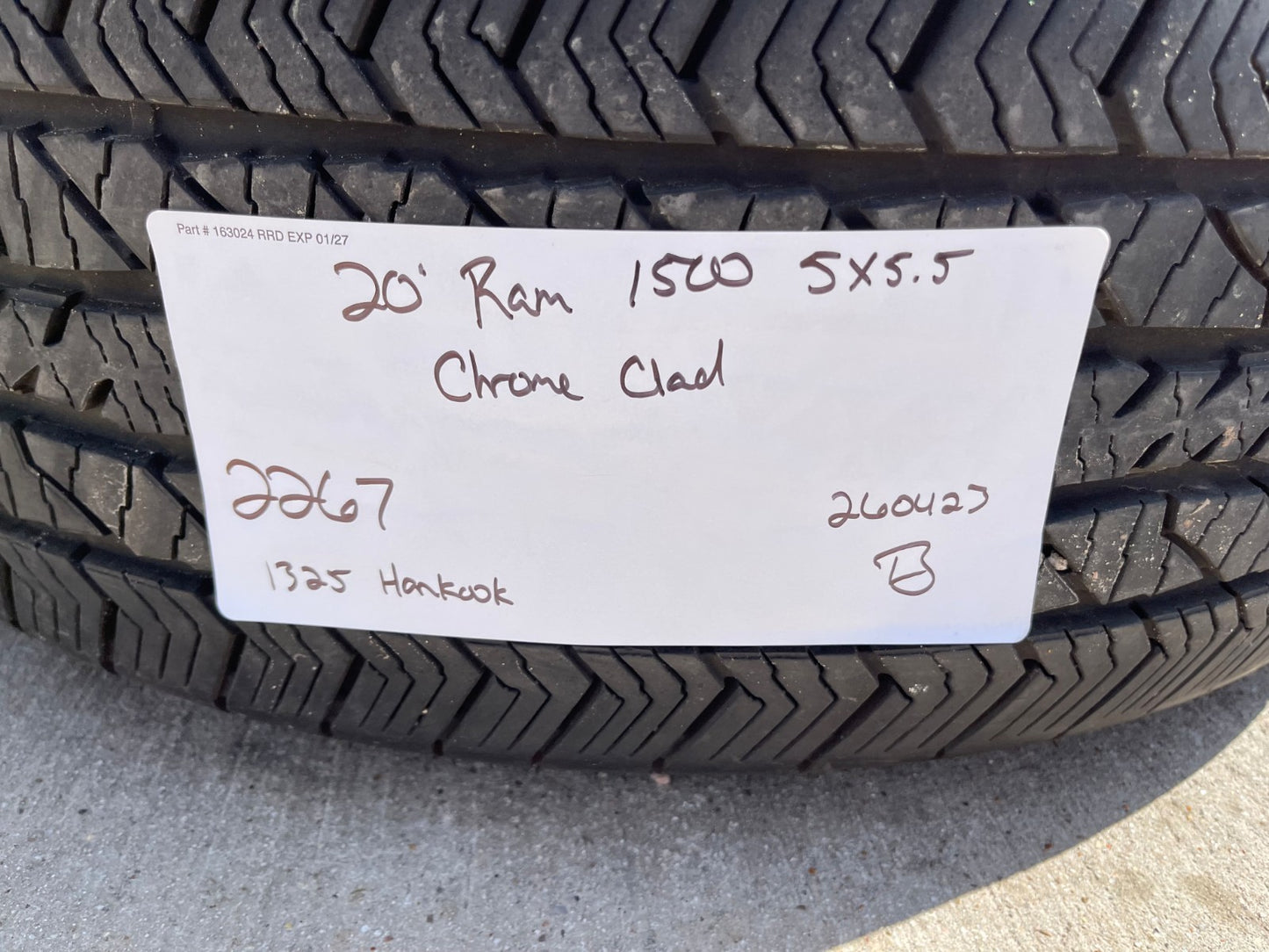20" Dodge Ram 1500 OEM wheels rims 2267 CHROME 5x139 tires HANKOOK
