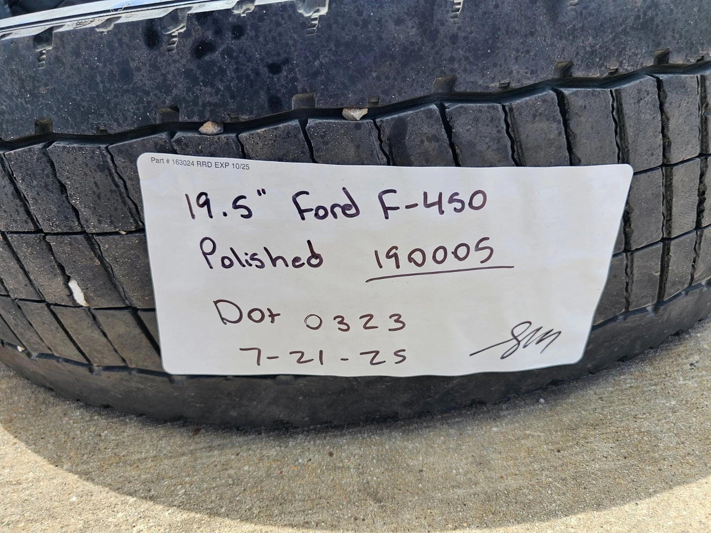 19.5" Ford F-450 Dually F-550 rims wheels RAM 4500 OEM 10x225 2023 2024 2025