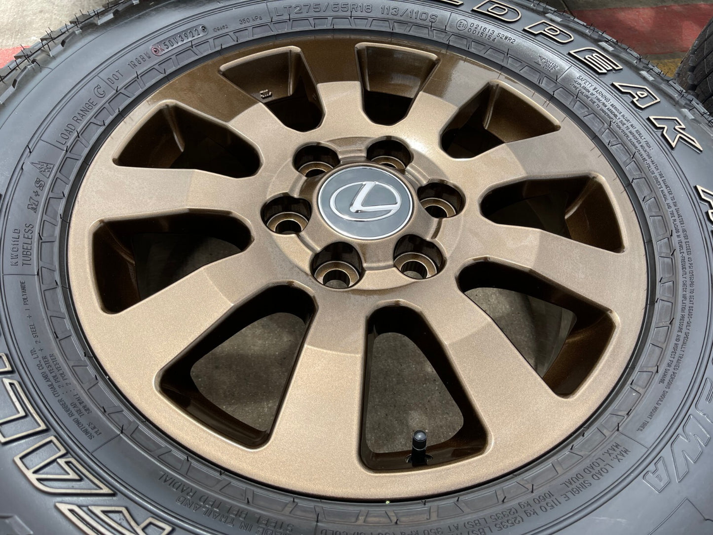 18" Toyota Land Cruiser OEM TRD wheels rims 95952 Tundra Sequoia BRONZE