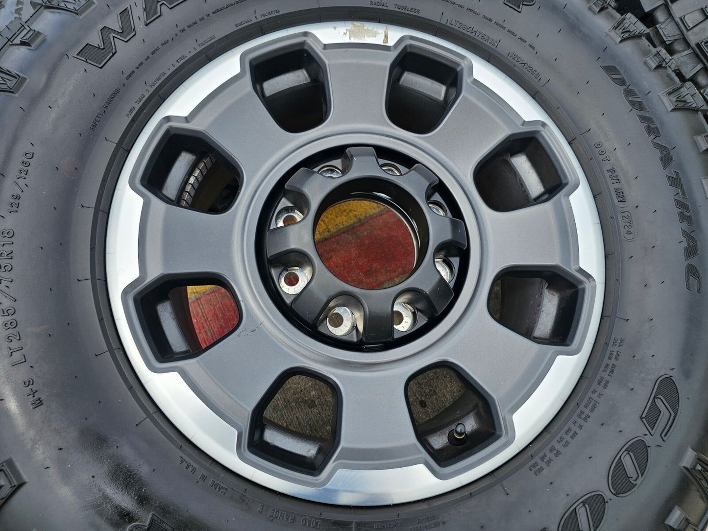 18" Ford F-250 F-350 OEM TREMOR 10482 rims wheels tires 35" GOODYEAR DURATRAC