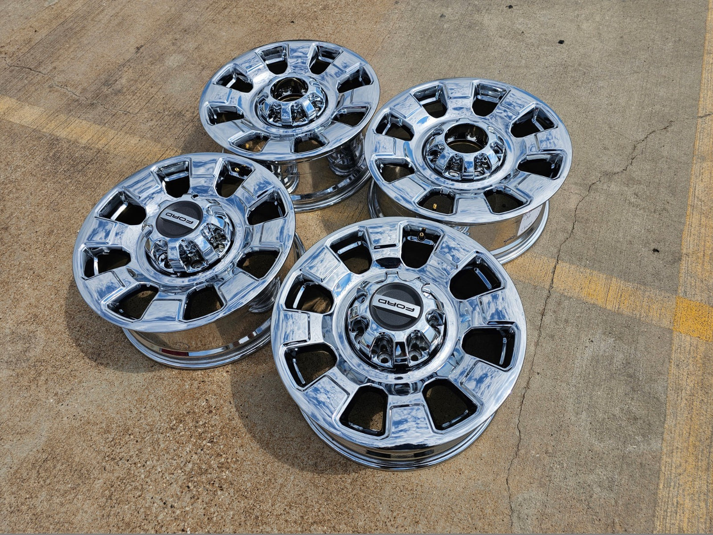 20" Ford F-250 F-350 OEM Lariat 10295 25085 10552 wheels rims 2024 2025 2026