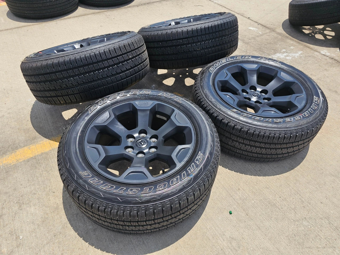 20" Dodge Ram 1500 OEM Laramie Black 2680 wheels rims tires 2024 2025 2026 NEW
