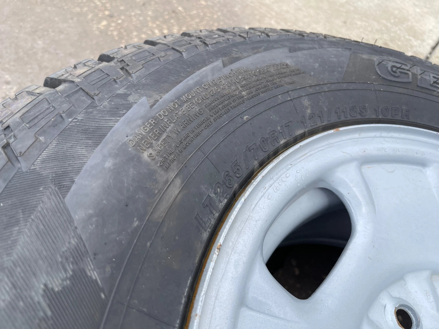 17" Chevy Silverado GMC Sierra 2500 OEM 8095 wheel rim tire Yokohama GEOLANDER