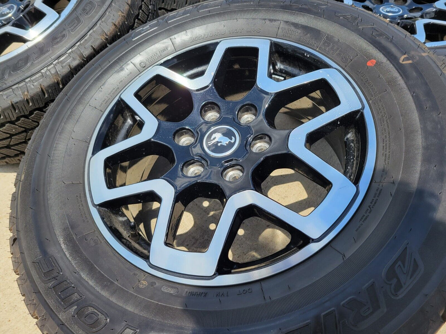 18" Ford Ranger Bronco wheels rims 95213 10389 black 2022 2023 2024 2025 NEW