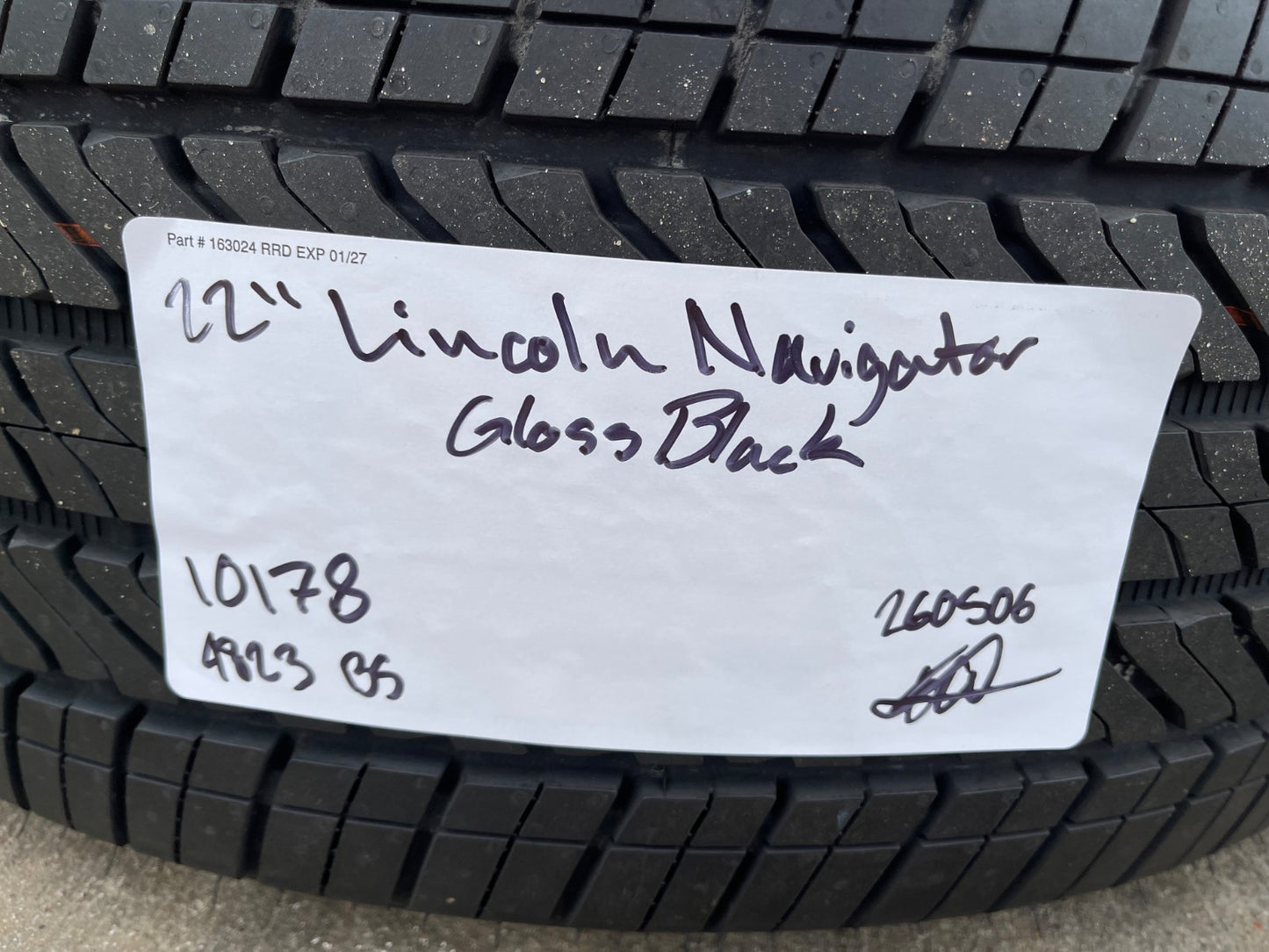 22" Lincoln Navigator OEM 10178 rims wheels BLACK LABEL 2021 2022 2024 2025 NEW