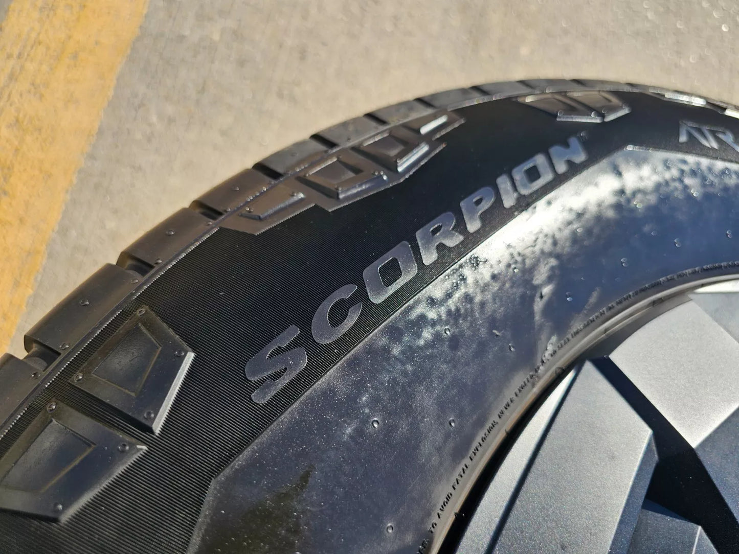 (1) 20" Tesla Cyber Truck OEM black wheelsrim tire 2024 2025 Cybertruck NEW