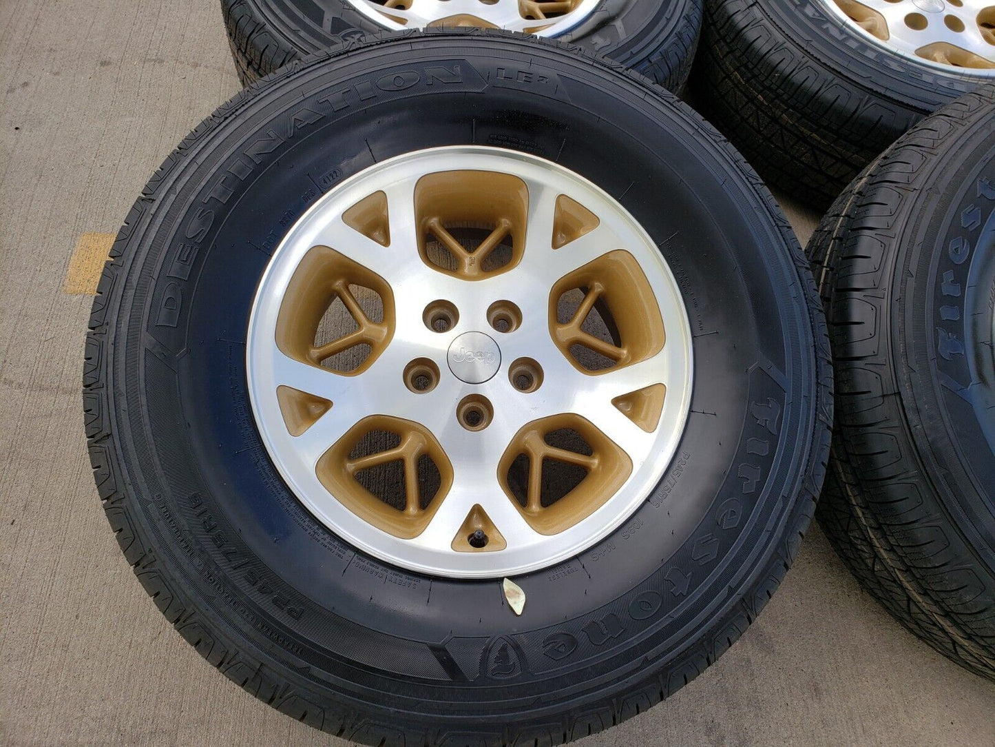 16" Jeep Grand Cherokee wheels rims 9015 5x4.5 tires 1996 1997 1998 1999 2000