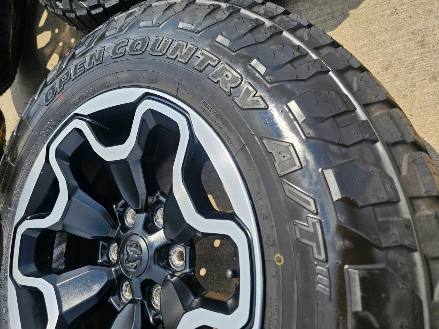 18" Dodge Ram 1500 TRX Black OEM 66002 wheels rims tires TOYO