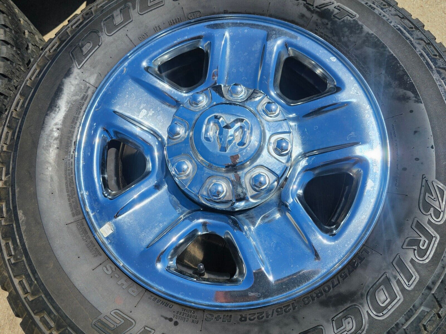 18" Dodge Ram 2500 3500 STEEL chrome OEM 2473 wheels rims tires 2024 2025 NEW