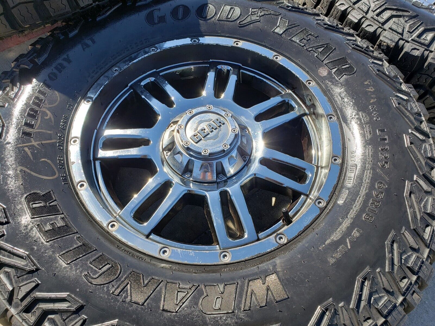 18x9 GEAR 737 wheels rims tires Ford F-150 Chevy RAM 1500 Tacoma 6x139 6x135