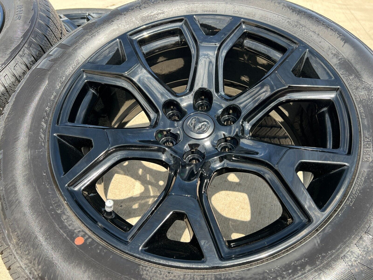 20" Dodge Ram 1500 Jeep Grand Wagoneer OEM black 9296 wheels rims 2023 2024 NEW