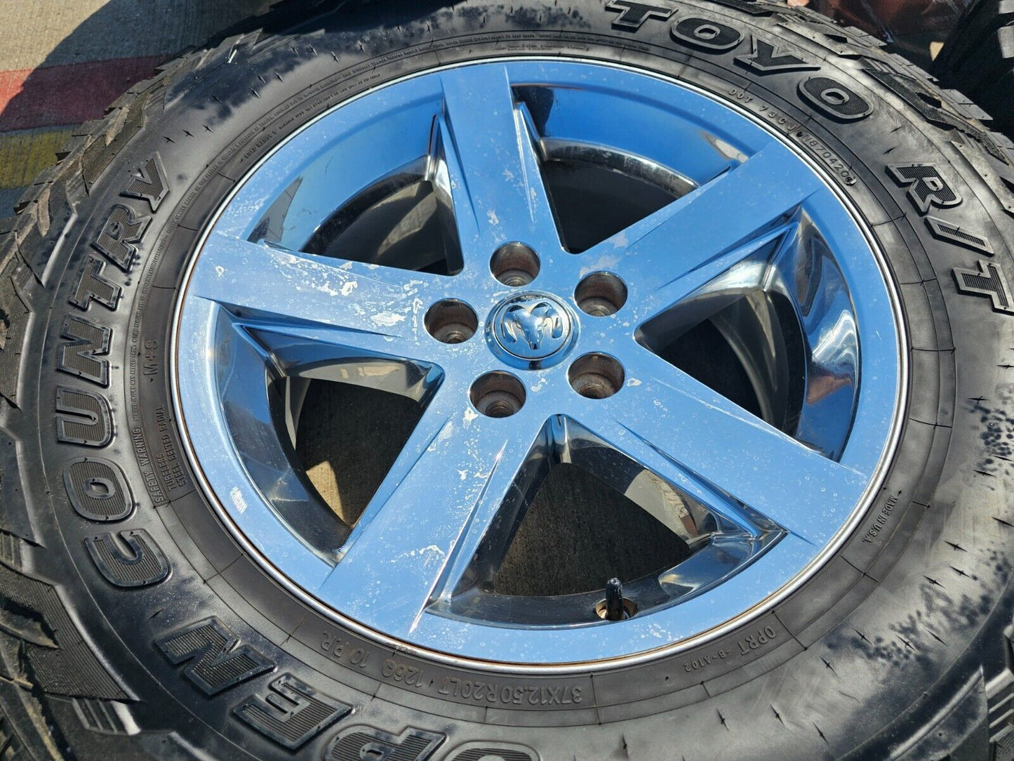 20" Dodge Ram 1500 OEM wheels rims 2364 chrome tires TOYO 37"