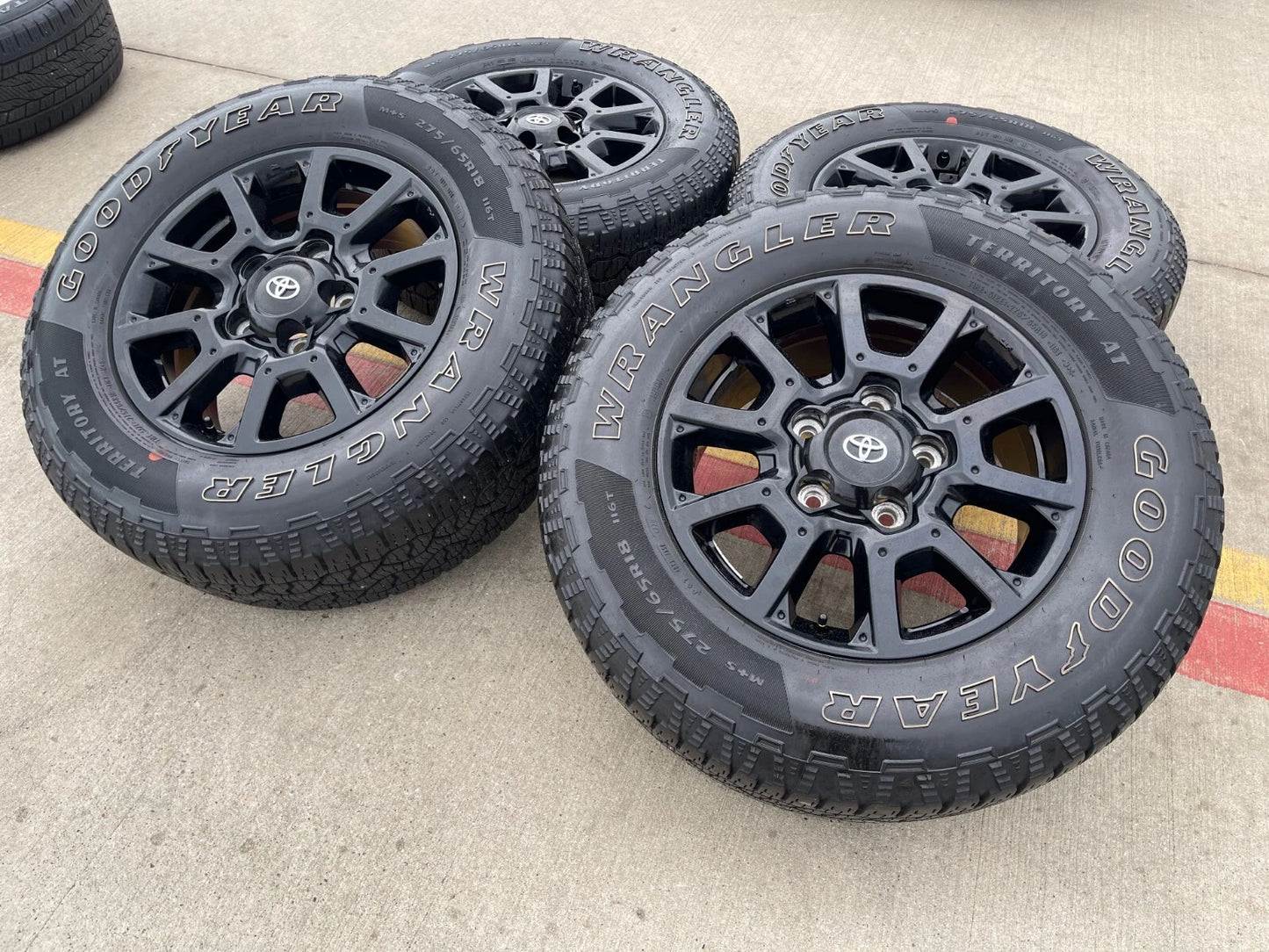 18" Toyota Tundra Sequoia TRD PRO black OEM wheels rims 5x150 tires 75157