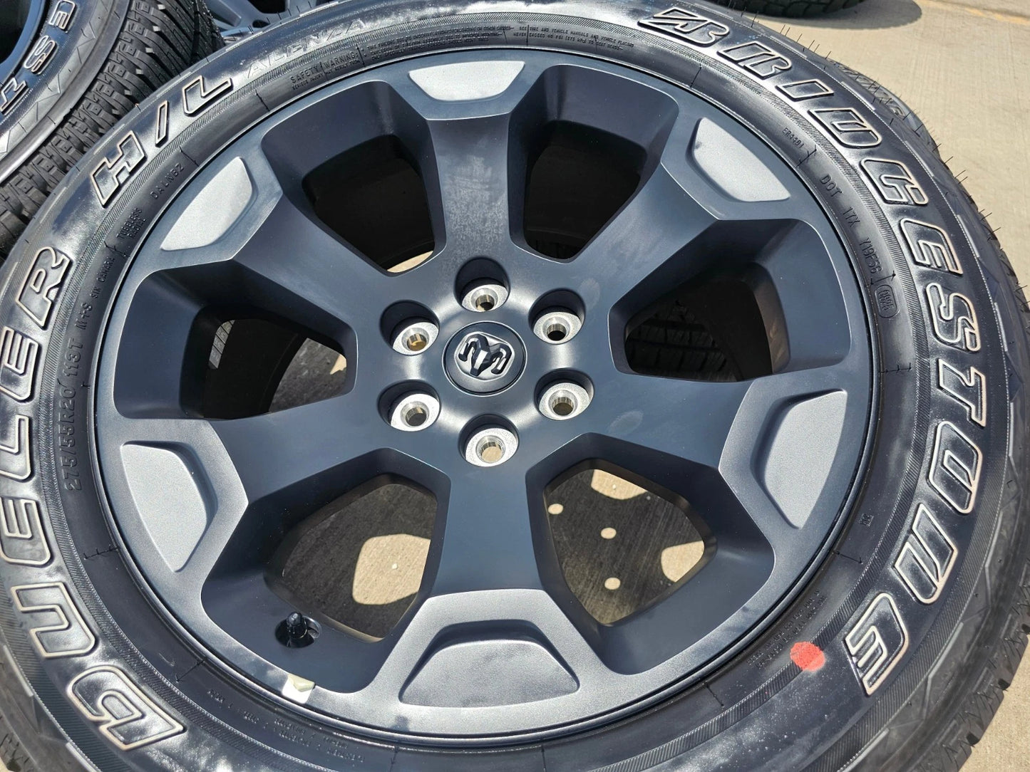 20" Dodge Ram 1500 OEM Laramie Black 2680 wheels rims tires 2024 2025 2026 NEW