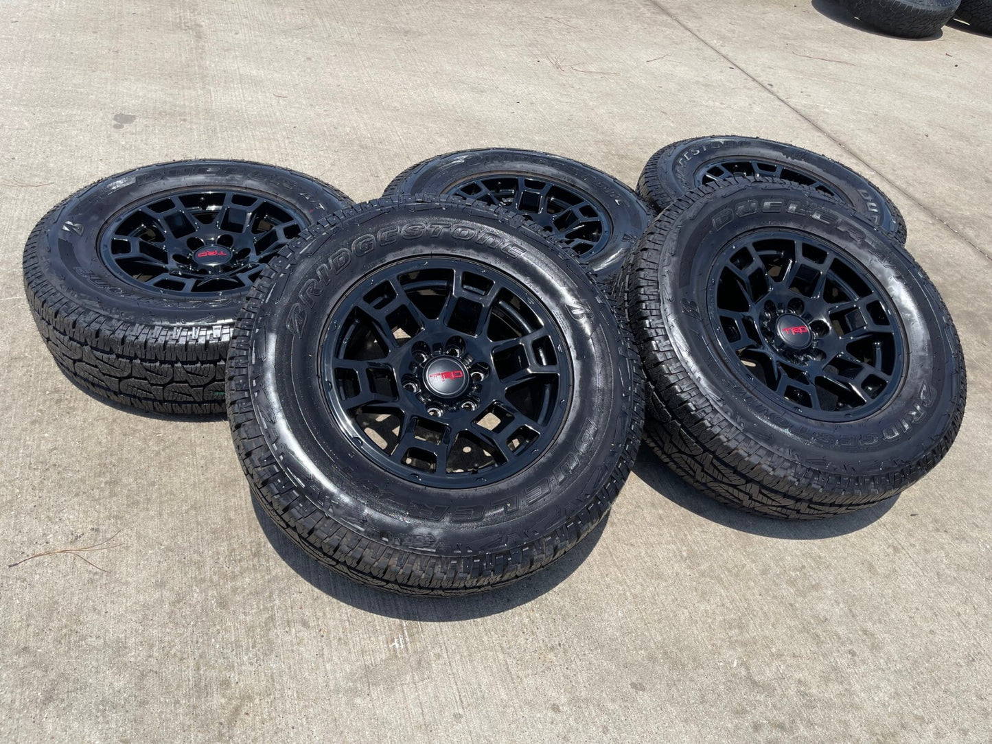 17" Toyota 4Runner Tacoma OEM wheels rims black 170302 TRD FJ BRIDGESTONE NEW
