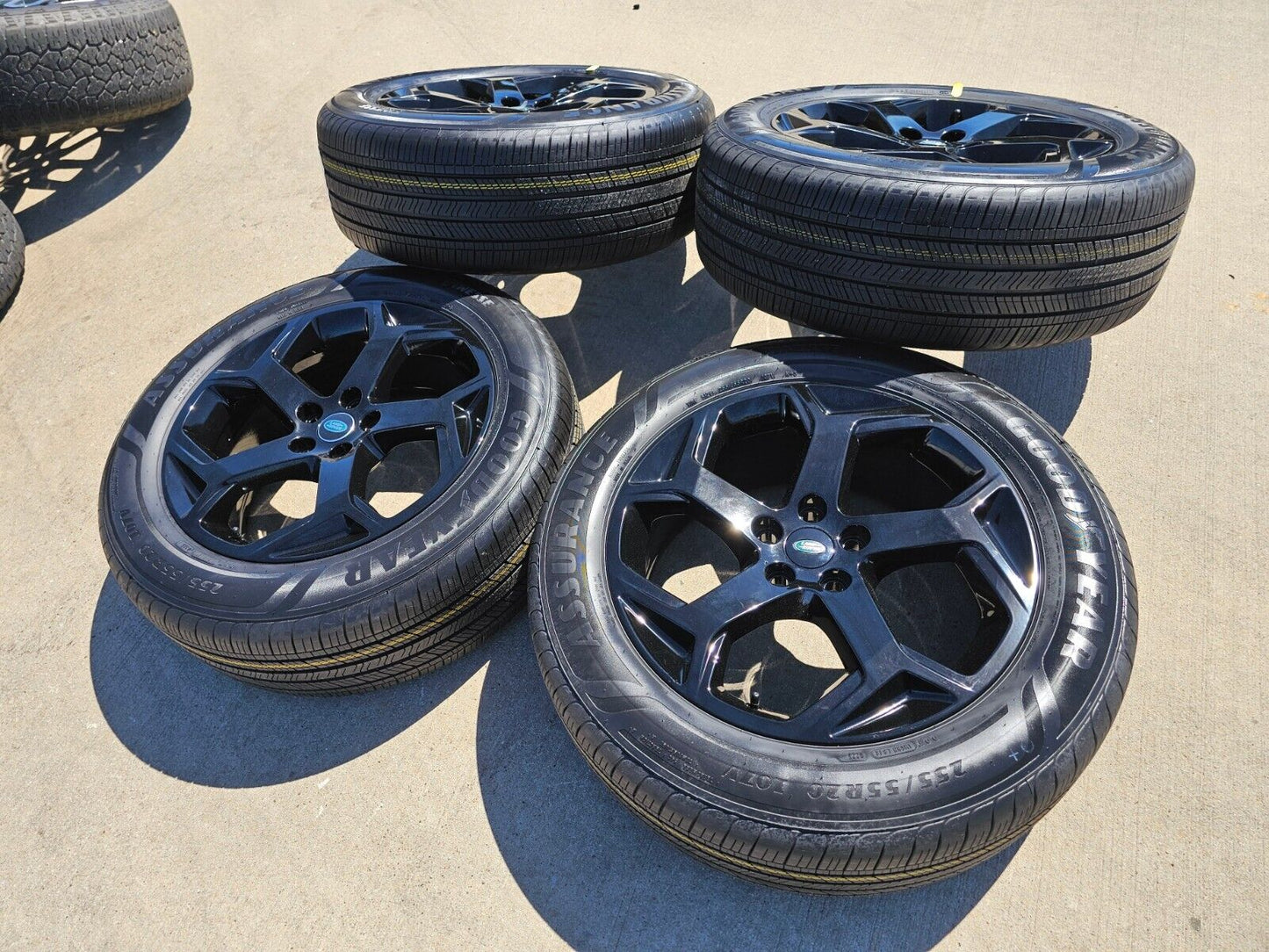 20" Range Land Rover OEM 72310 black wheels rims tires NEW