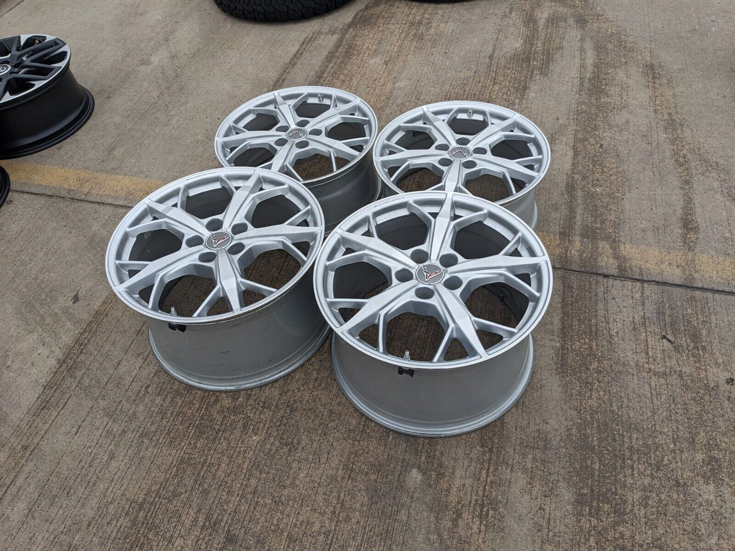 19" + 20" Chevy Corvette C8 OEM rims 14011 14012 2022 2023 2024 2025 NEW