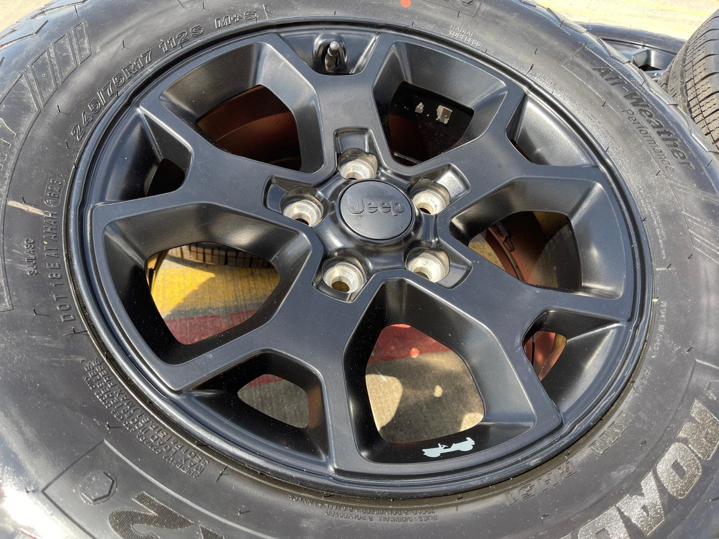 (4) 17" Jeep Wrangler Rubicon OEM 9218 wheels rims black Gladiator NEXEN NEW