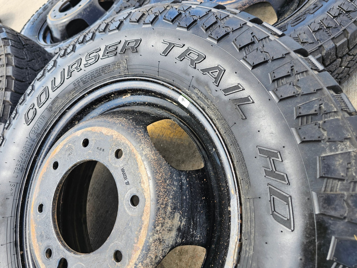 17" Dodge Ram 3500 Dually Laramie 8x200 wheels rims 2703 2704 OEM tires