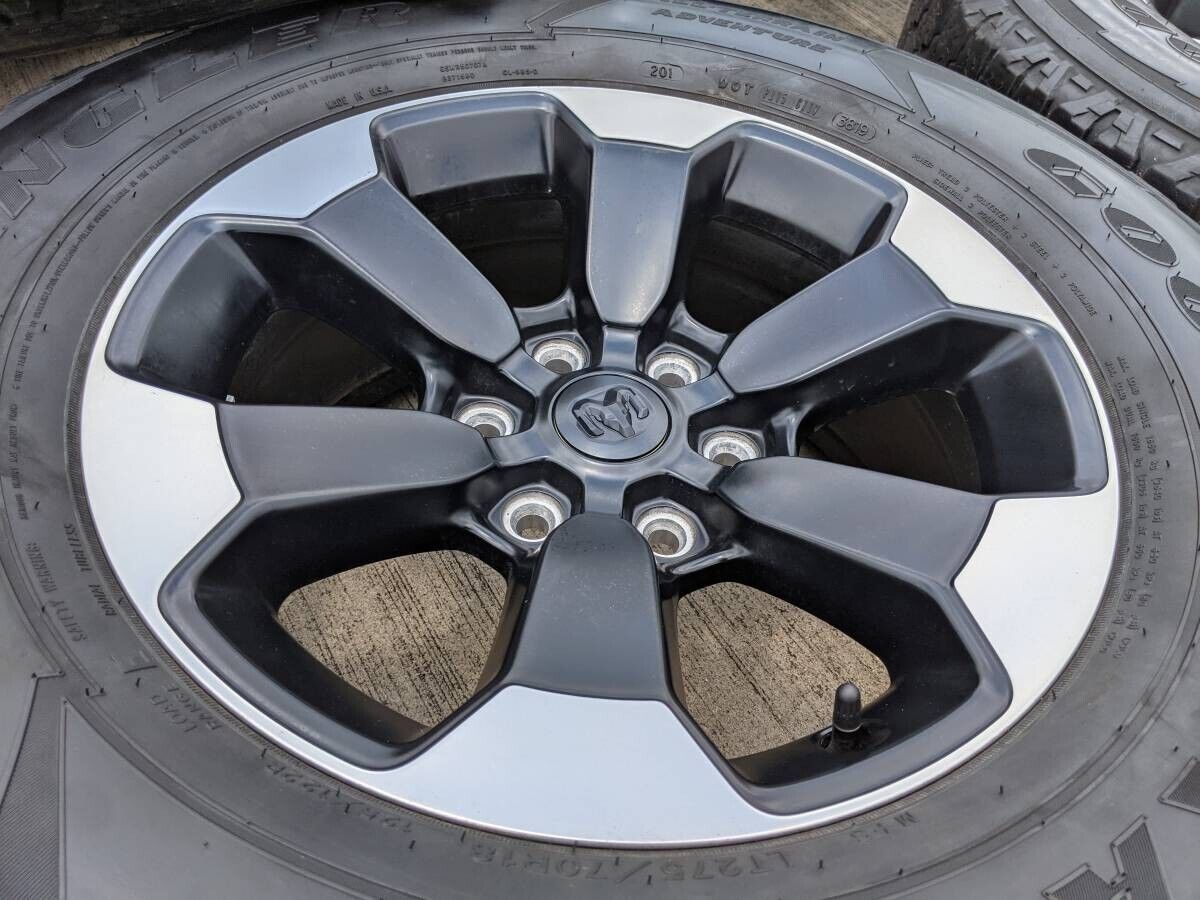 18" Dodge Ram 1500 OEM Rebel black 2671 wheels rims 2020 2021 2022 2023 2024