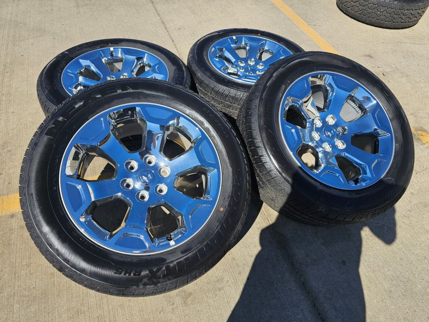 20" Dodge Ram 1500 OEM Laramie CHROME 2680 wheels rims tires 2023 2024 2025 NEW