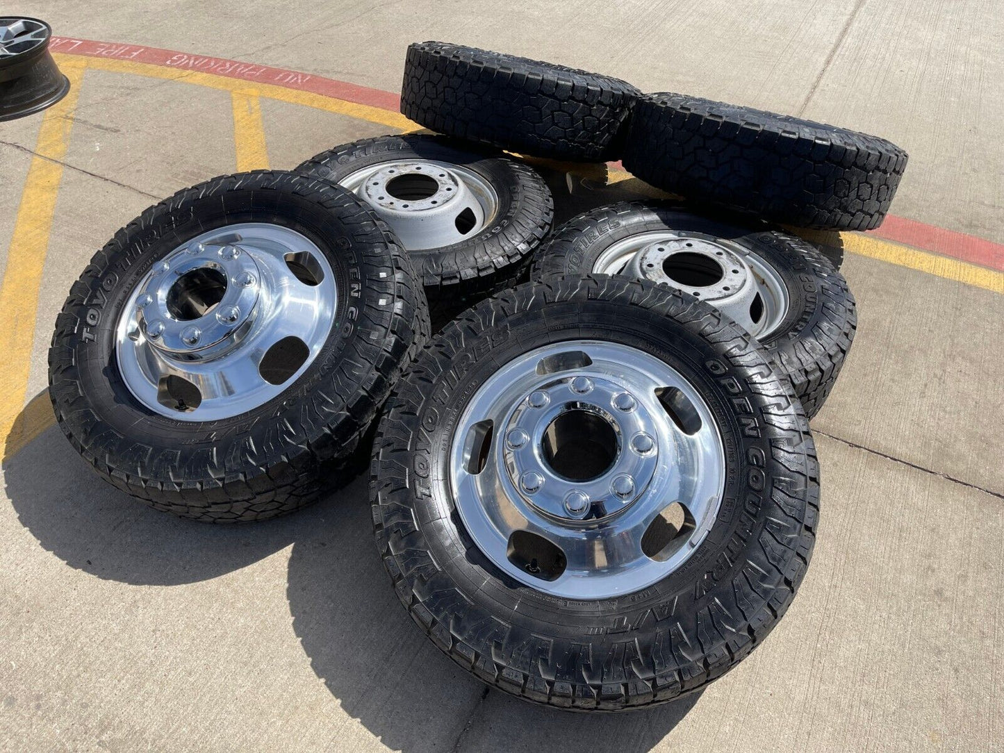 17" Ford F-350 Dually OEM 14077 14078 rims wheels 2023 2024 2025 TOYO