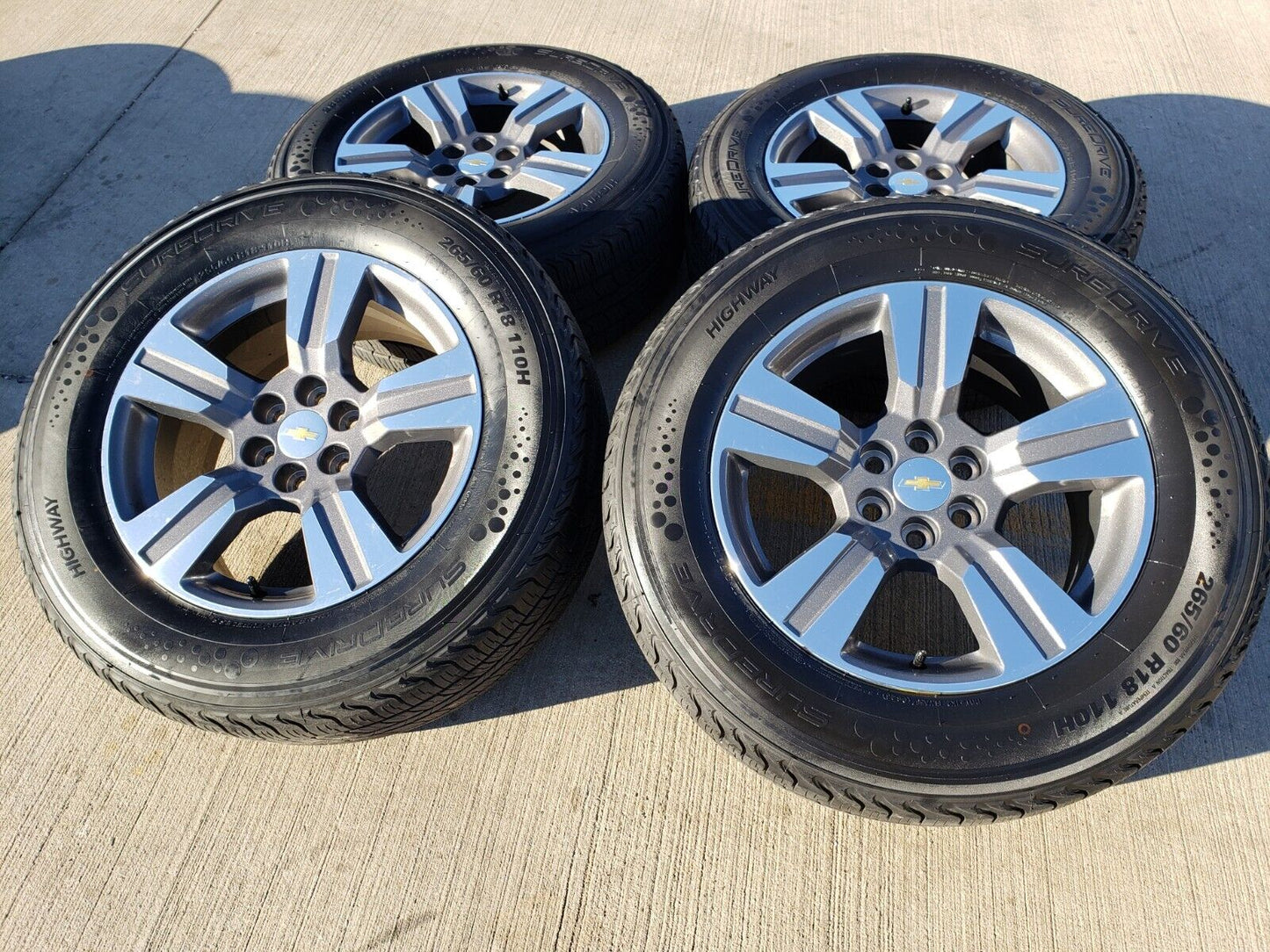 18" Chevy Colorado GMC Canyon OEM 5673 wheels rims 2017 2018 2019 2020 2021 2022