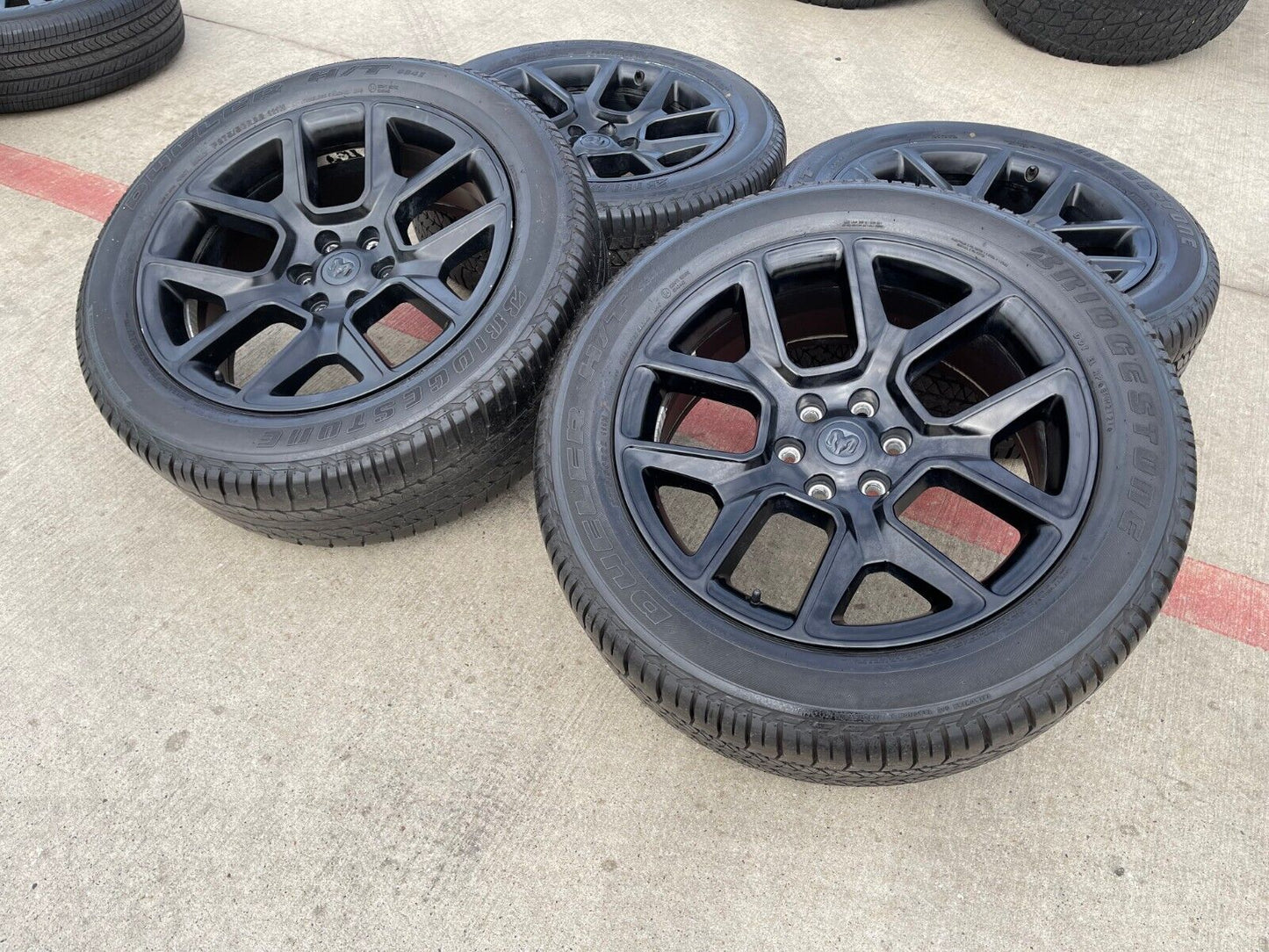 22" Dodge Ram 1500 OEM LIMITED Laramie wheels rims black 2725 2684 tires