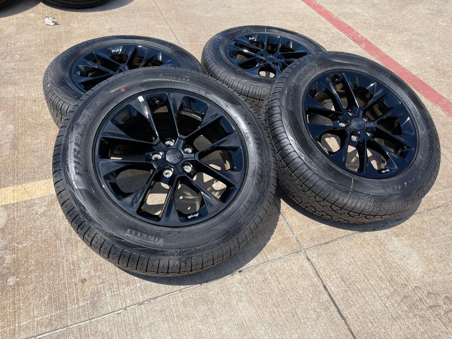 20" Jeep Wrangler HIGH ALTITUDE OEM Black wheels rims 96902 Gladiator NEW