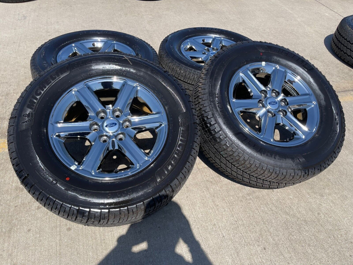18" Ford F-150 Expedition OEM chrome rims wheels tires MICEHLIN 2024 2025 NEW