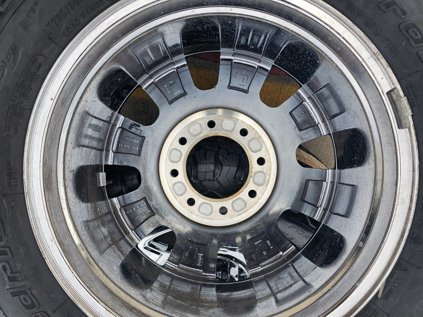 20" Ford F-250 F-350 OEM chrome Lariat 10295 wheels rims 2024 2025 NEW BFG KO3