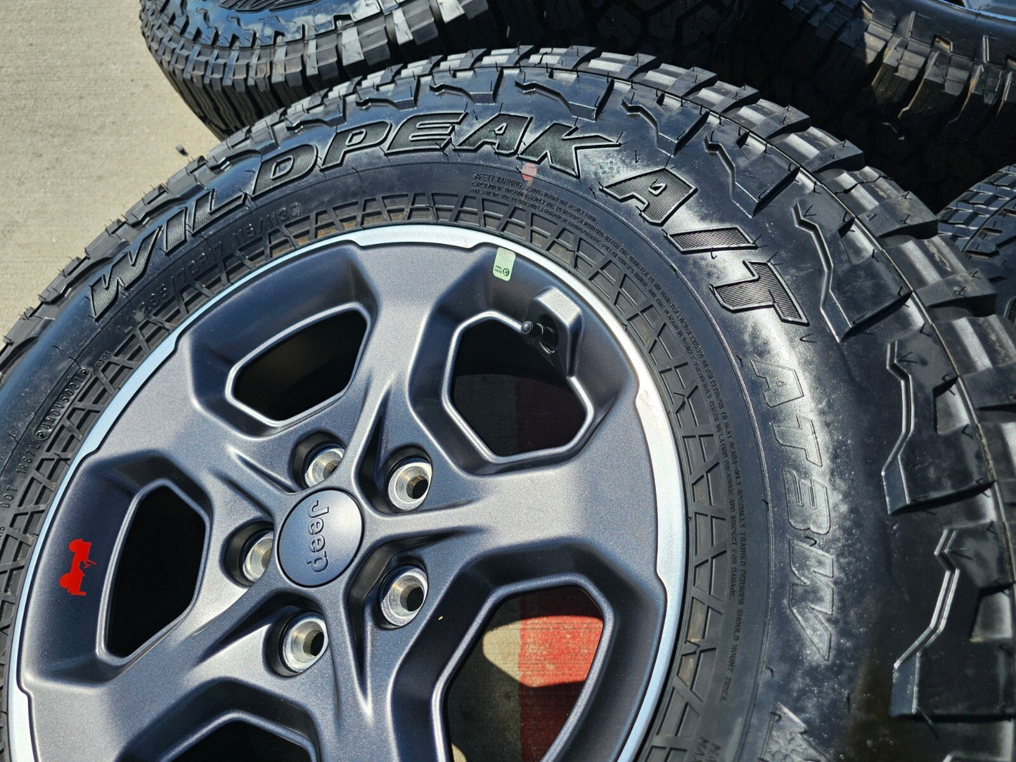 17" Jeep Wrangler Gladiator RUBICON OEM 9236 wheels rims 33" FALKEN A/T3 NEW