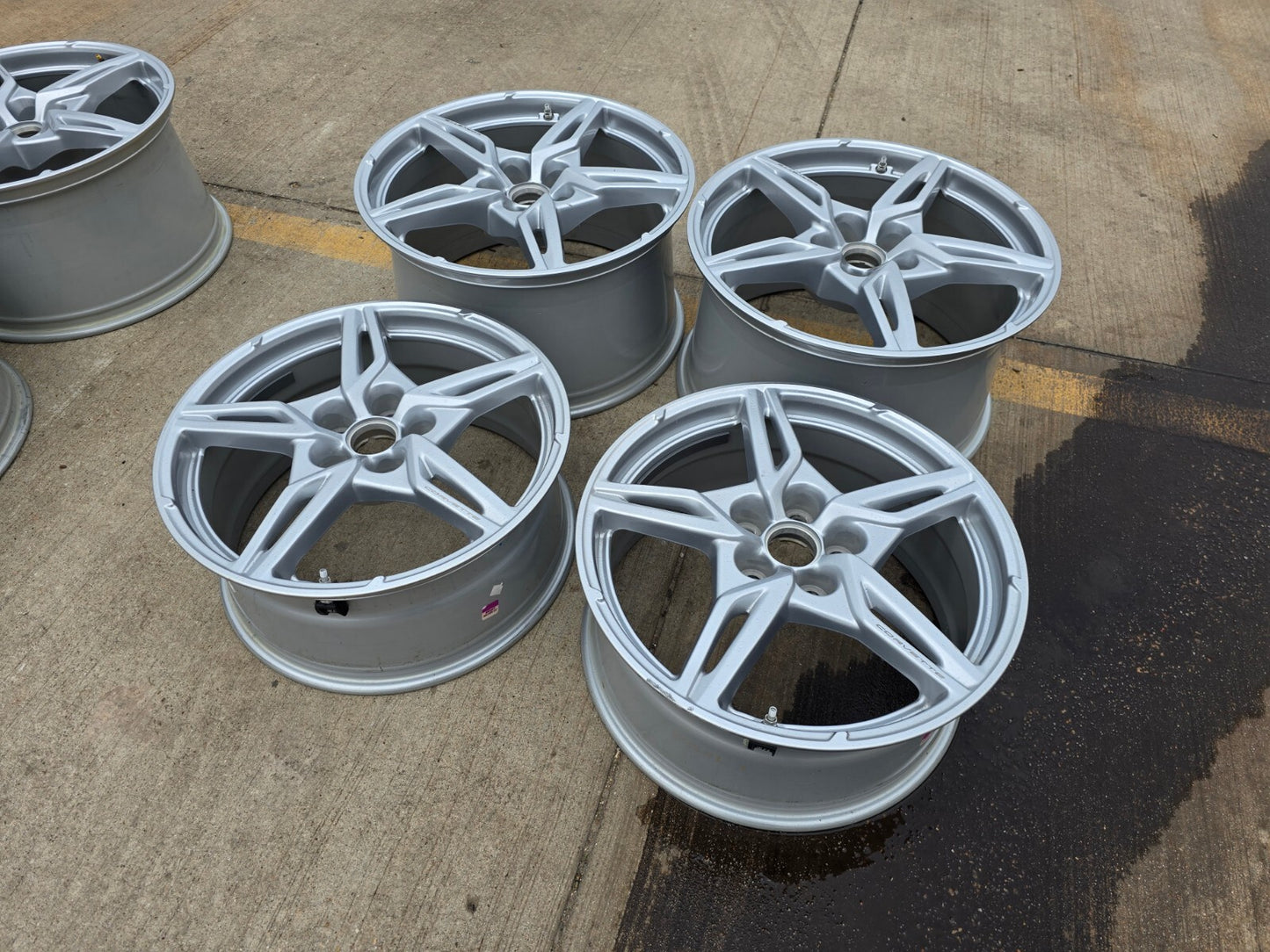 19" + 20" Chevy Corvette C8 OEM wheels rims 14007 14008 2022 2023 2024 2025