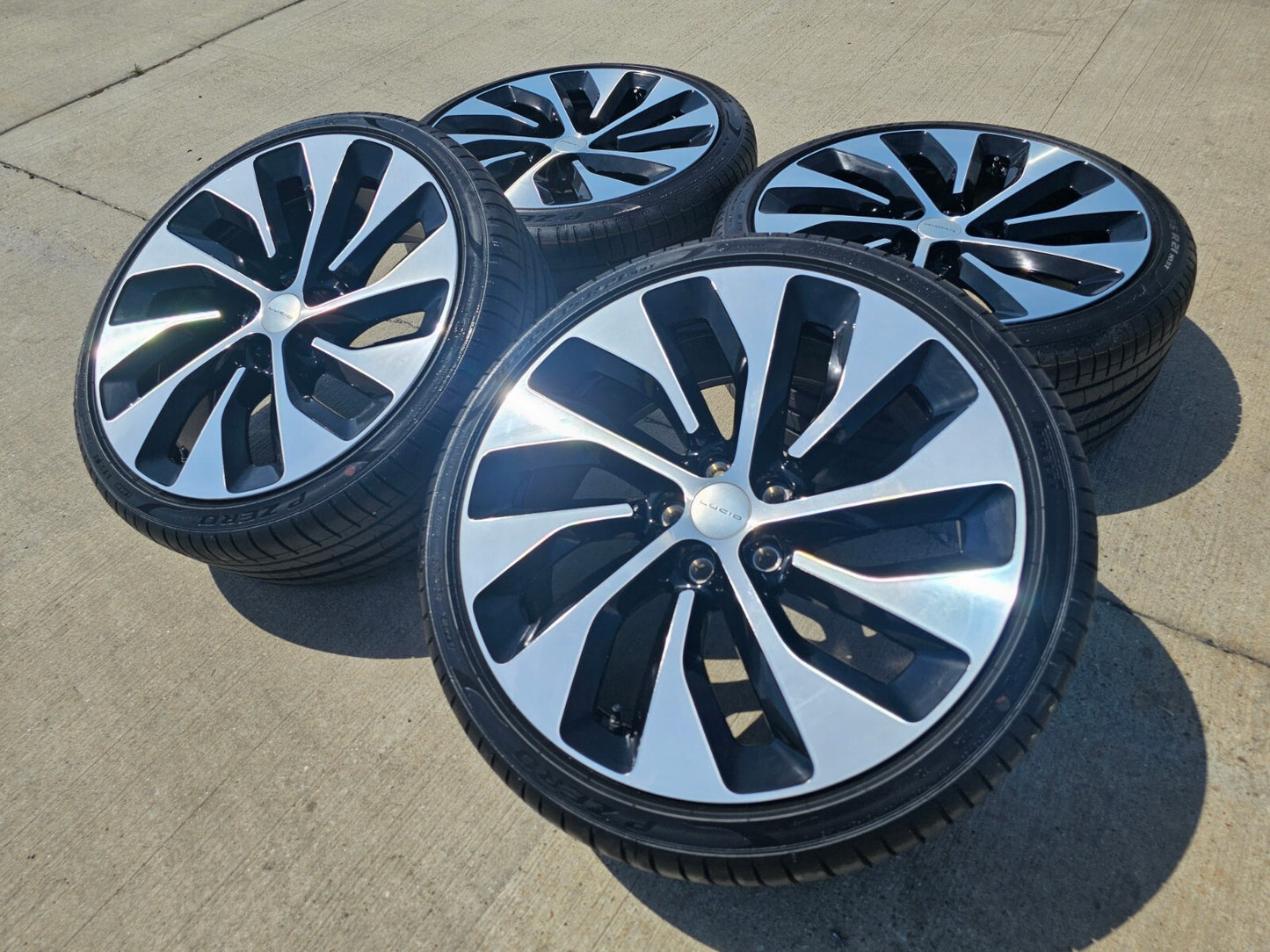 21" Lucid Air OEM Grand Touring black wheels rims tires 2023 2024 2025 2026 NEW